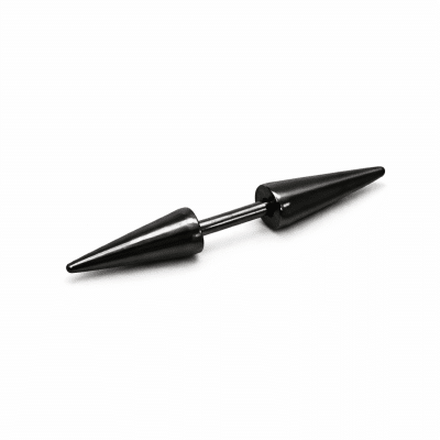 Piercing με μαύρες ακίδες σε minimal industrial σχέδιο SS121 Piercing με μαύρες ακίδες σε minimal industrial σχέδιο SS121