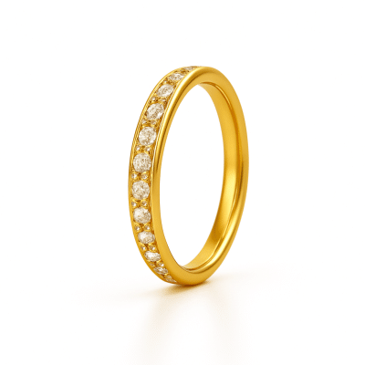 Χρυσό piercing κρικάκι με πέτρες λαμπερό minimal SS258