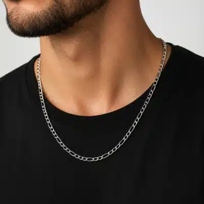 Αντρική Αλυσίδα Figaro Ασημί CHAIN47