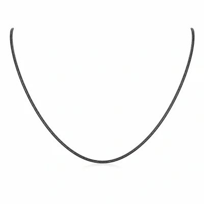 Minimal Unisex Μαύρη Αλυσίδα Λαιμού CHAIN43