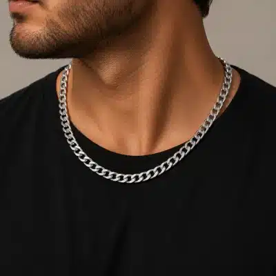 Αντρική Αλυσίδα Cuban Link Ασημί CHAIN46