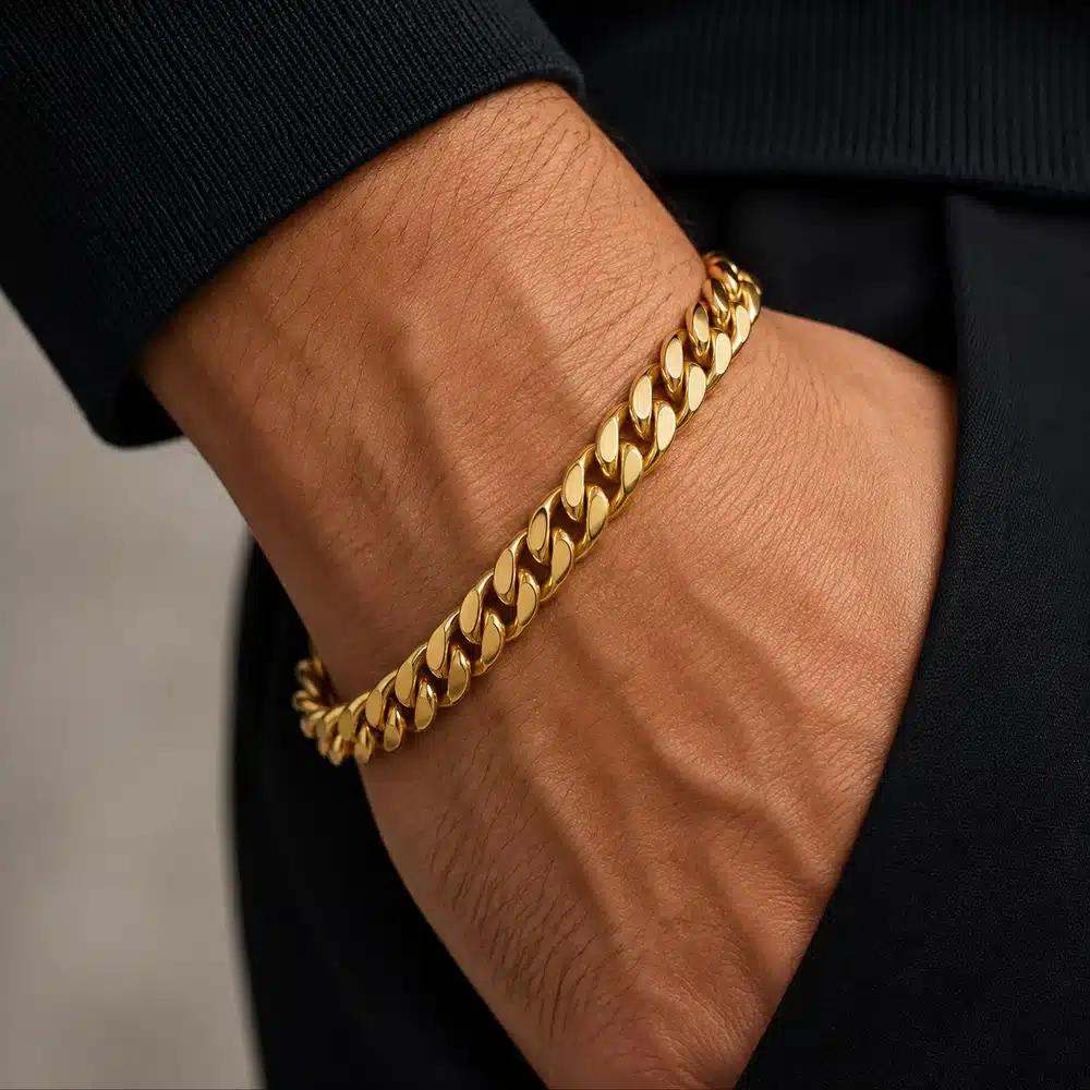 Ανδρικό Βραχιόλι Cuban Chain Χρυσό CAT0031 Ανδρικό Βραχιόλι Cuban Chain Χρυσό CAT0031