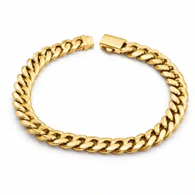 Ανδρικό Βραχιόλι Cuban Chain Χρυσό CAT0031