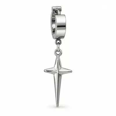 Αντρικό Σκουλαρίκι Κρίκος Ankh – Ασημί SS94