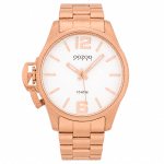 Unisex Ρολόι OOZOO Steel Rose Gold με Λευκό Καντράν OSGR08