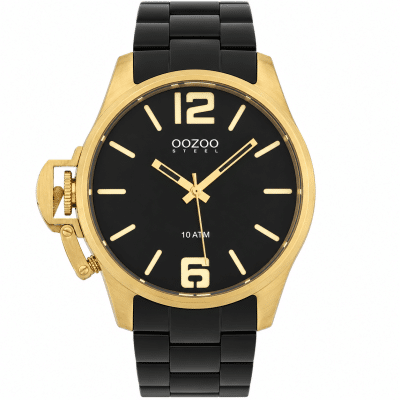 Ανδρικό Ρολόι OOZOO Steel OSGR06 Μαύρο-Χρυσό