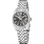 Festina Γυναικείο Ρολόι F20087/6 Ασημί με Γκρι Καντράν και Μπρασελέ Ανοξείδωτου Ατσαλιού