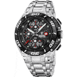 Ανδρικό Ρολόι Festina Chrono Bike F20754/6 Ασημί με Μαύρο Καντράν