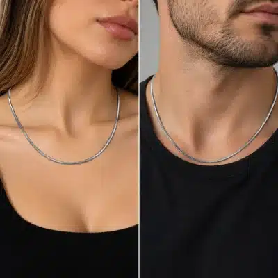 Minimal Unisex Αλυσίδα Λαιμού – Κομψό Snake Chain CHAIN52
