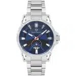 Ανδρικό Ρολόι Sergio Tacchini Ασημί με Μπλε Καντράν ST.1.10454-3