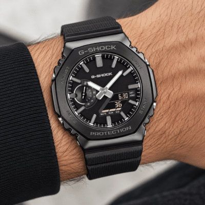 Ανδρικό Ρολόι Casio G-Shock 11-GM-2100LXB-1AER Luxe Black Μαύρο Αναλογικό-Ψηφιακό