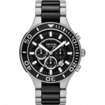 Ανδρικό Ρολόι DKNY Ceramic Chronograph NY1489 με Μαύρο Καντράν και Ατσάλινο-Κεραμικό Μπρασελέ