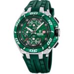 Ανδρικό Ρολόι Festina Chrono Bike F20755/3 Χρονογράφος με Πράσινο Λουράκι Σιλικόνης 46mm