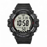 Ανδρικό Ψηφιακό Ρολόι Casio Illuminator AE-1500WH-1AV Μαύρο 100M