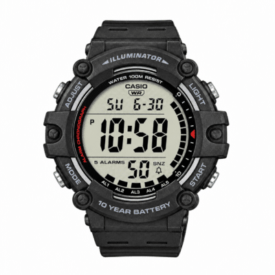 Ανδρικό Ψηφιακό Ρολόι Casio Illuminator AE-1500WH-1AV Μαύρο 100M Ανδρικό Ψηφιακό Ρολόι Casio Illuminator AE-1500WH-1AV Μαύρο 100M