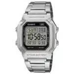 Ανδρικό Ψηφιακό Ρολόι Casio 11-W-800HD-1AVEF με Ασημί Μπρασελέ