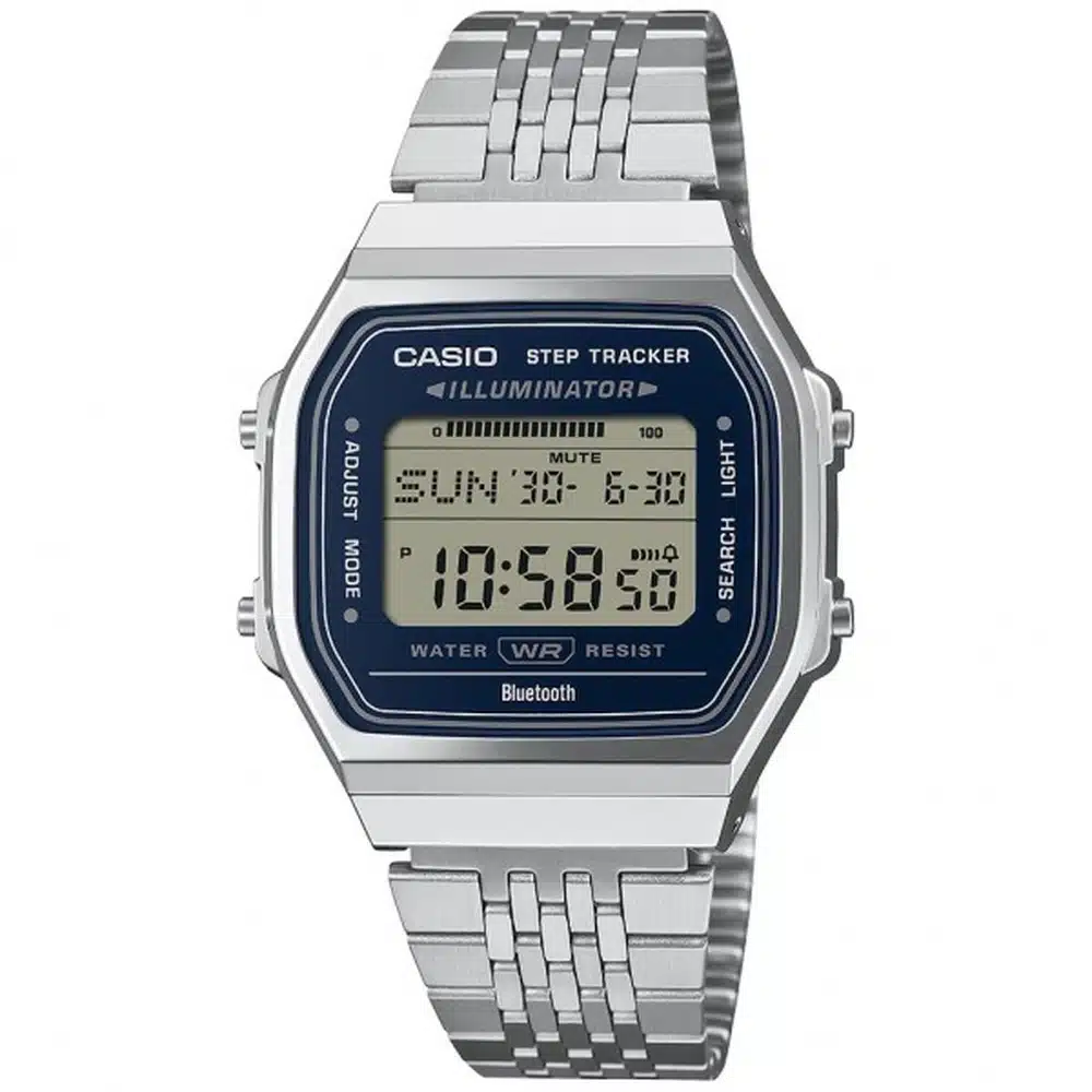 Casio Vintage 11-ABL-100WE-2AEF Ψηφιακό Ρολόι με Bluetooth και Βηματομετρητή Casio Vintage 11-ABL-100WE-2AEF Ψηφιακό Ρολόι με Bluetooth και Βηματομετρητή