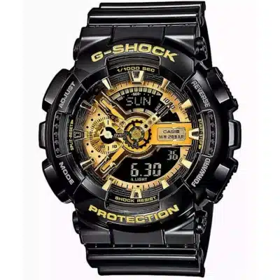 Ανδρικό Ρολόι Casio G-Shock 11-GA-110GB-1AER Μαύρο με Χρυσές Λεπτομέρειες 200M Ανδρικό Ρολόι Casio G-Shock 11-GA-110GB-1AER Μαύρο με Χρυσές Λεπτομέρειες 200M